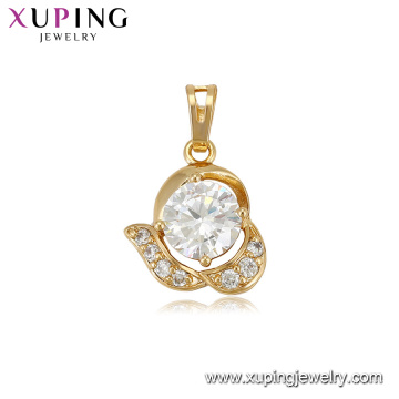 33265 Xuping vogue jewelry shop counter design images elegant gold filled pendant for wedding